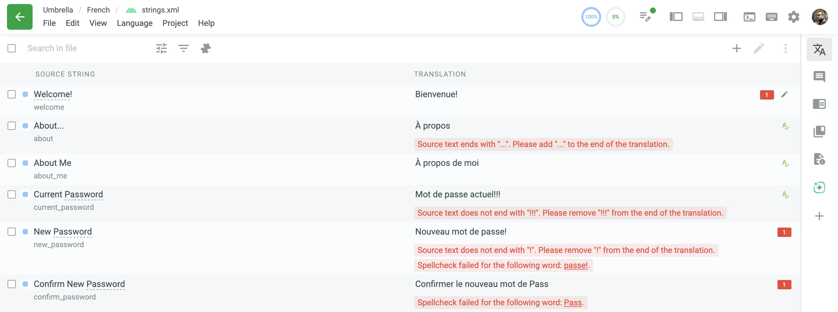 QA issues